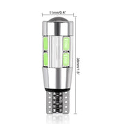 2PCS Car Styling Car Auto LED T10 194 W5W 10 SMD 5630 LED Light Bulb LED Light Parking Car Side Light