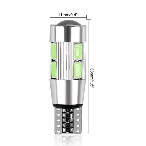 2PCS Car Styling Car Auto LED T10 194 W5W 10 SMD 5630 LED Light Bulb LED Light Parking Car Side Light