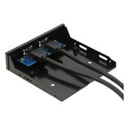 2-Port USB 3.0 3.5 inch Front Panel Data Hub for PC
