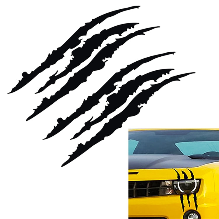 2 PCS Reflective Car Sticker Monster Scratch Stripe Claw Marks Car Auto Headlight Decoration Vinyl Decal Car Stickers, Size:40X12cm
