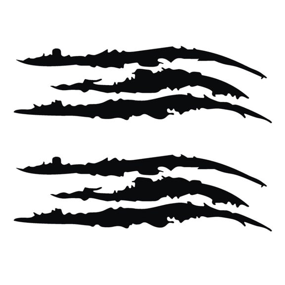 2 PCS Reflective Car Sticker Monster Scratch Stripe Claw Marks Car Auto Headlight Decoration Vinyl Decal Car Stickers, Size:40X12cm