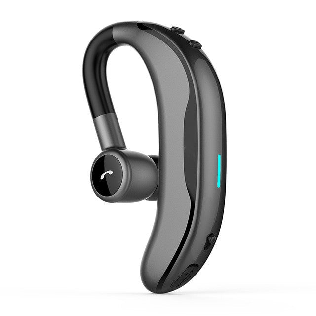 Car Handfree Wireless Ear-hook Bluetooth Earphone with Microphone(Black Green)
