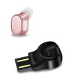 LESIRI X12 Bluetooth Headset Mini Wireless Earphone Portable USB Magnetic Charging Headset Sport Earbud Headset for iPhone(Rose Gold) - Bluetooth Earphone by LESIRI | Online Shopping South Africa | PMC TechLife | Buy Now Pay Later Mobicred