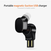 LESIRI X12 Bluetooth Headset Mini Wireless Earphone Portable USB Magnetic Charging Headset Sport Earbud Headset for iPhone(Rose Gold)