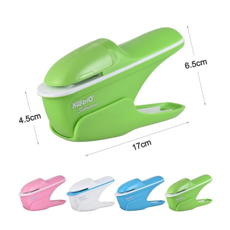 Hand-held Mini Safe Stapleless Staple Max 7 Sheets Paper Binding Machine(White)