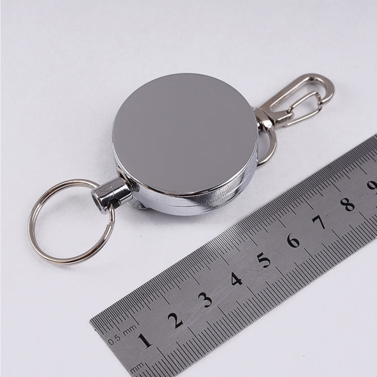 Resilience Steel Wire Rope Elastic Sporty Retractable Anti Lost Keychain