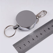 Resilience Steel Wire Rope Elastic Sporty Retractable Anti Lost Keychain