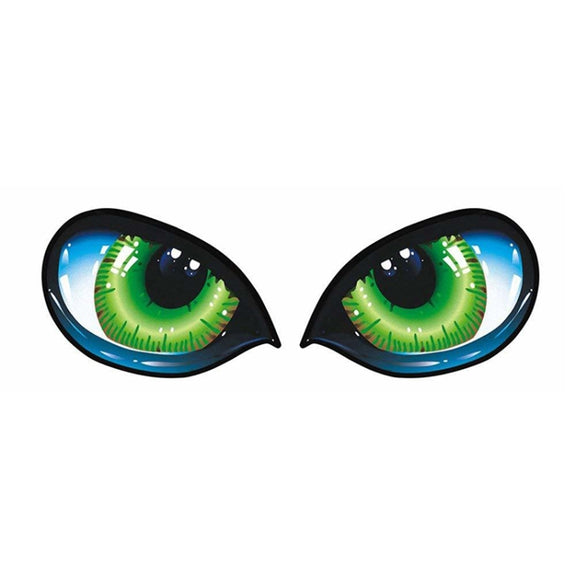 5 Pairs D 601 3D Stereo Reflective Cat Eyes Car Sticker Adhesive Creative Rearview Mirror Decal, Size: 12x7.5cm