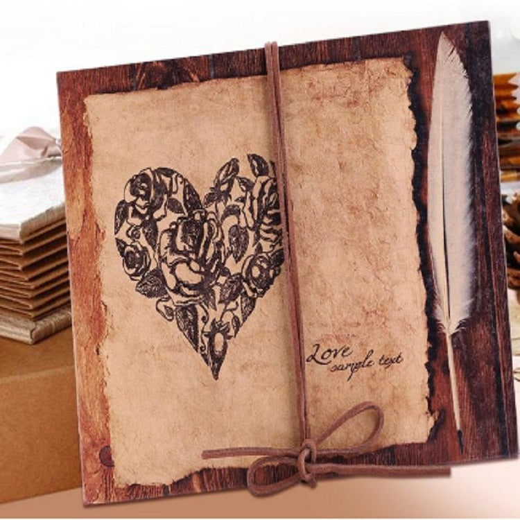 Retro Paste Folding 18 Fold Pages 34 Sides Creative Manual Album Book(Coffee Kraft Inside Page)