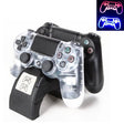 For Playstation 4 /PS4 pro /PS4 Slim Wireless Controller LED Indicator Charger Double Handle Dual USB Charging Dock Station Stand - Charger & Power by PMC TechLife | Online Shopping South Africa | PMC TechLife