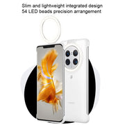For HUAWEI Mate 50 Pro Original HUAWEI Ring Flash Smart Phone Case(White)
