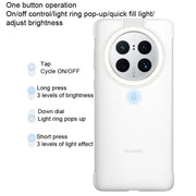 For HUAWEI Mate 50 Pro Original HUAWEI Ring Flash Smart Phone Case(White)