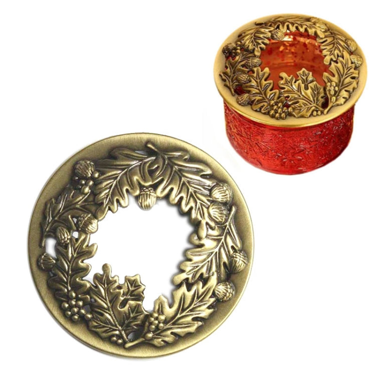 Built-in Wrought Iron Polythermal Anti-hanging Wall Scented Candle Zinc Alloy Smart Cover(Holy Fruit)