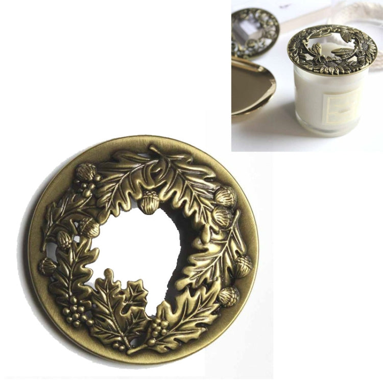 Built-in Wrought Iron Polythermal Anti-hanging Wall Scented Candle Zinc Alloy Smart Cover(Holy Fruit)