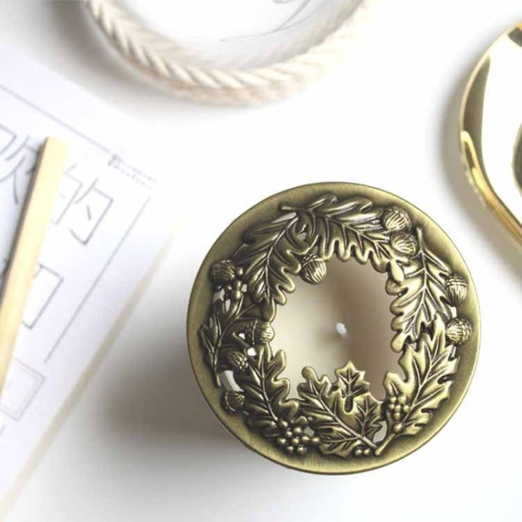 Built-in Wrought Iron Polythermal Anti-hanging Wall Scented Candle Zinc Alloy Smart Cover(Holy Fruit)