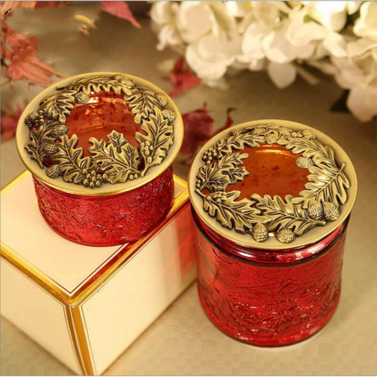 Built-in Wrought Iron Polythermal Anti-hanging Wall Scented Candle Zinc Alloy Smart Cover(Holy Fruit)