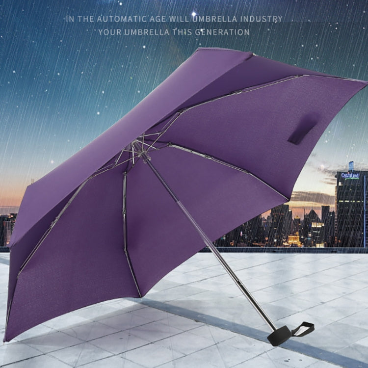 Mini Capsule Pocket Umbrella Windproof Foldable Travel Compact Umbrella(Black)