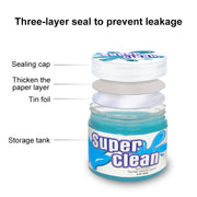 Car Clean Glue Gel Sticker (Sky Blue)