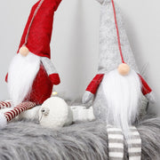 Cute Sitting Faceless Long-legged Elf Doll Christmas Decoration(Green)