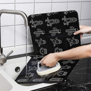 Gas Stove Aluminum Foil Oil Plate Kitchen Splash Guard High Temperature Oil Insulation Board(Black)