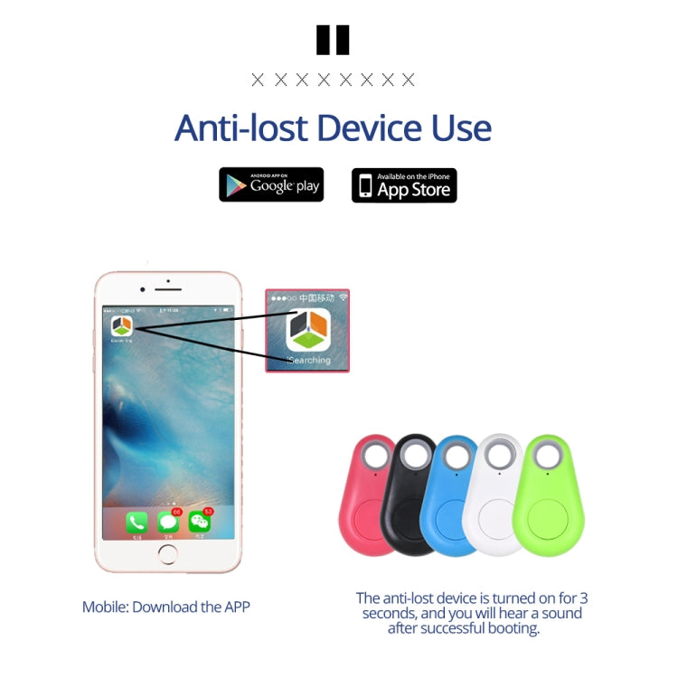 Keyfinder Wallet Dog Cat kids GPS locator anti lost keychain Smart Search Bluetooth Tracker Tag(White)