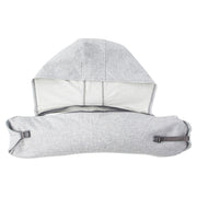 Portable Airplane Travel U-shaped Hooded Pillow Nap Time Neck Pillow(Dark Grey)