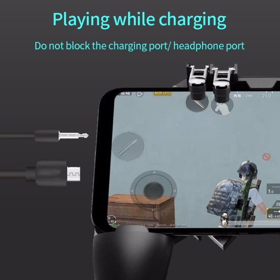 MeMo AK66 Six Fingers Metal Trigger Press Shooting Controller Gamepad Joystick