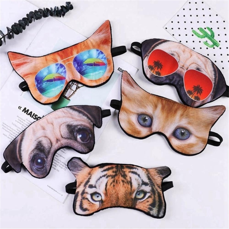 3D Eye Mask Shading Sleeping Cartoon Animal Printed Eye Mask(Cat)
