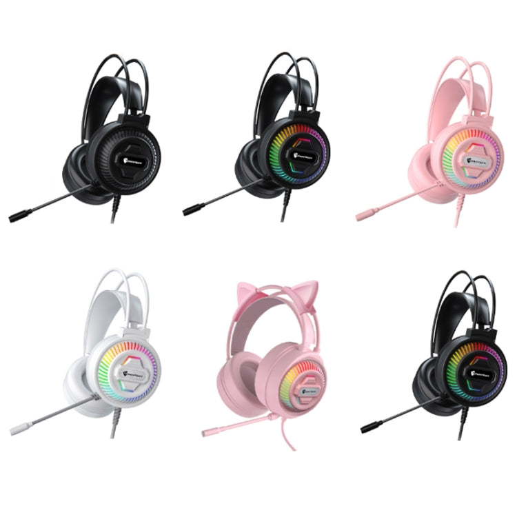 PANTSAN PSH-400 USB Computer Head-Mounted Luminous RGB Wired Headset, Specification:7.1 USB