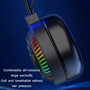 PANTSAN PSH-400 USB Computer Head-Mounted Luminous RGB Wired Headset, Specification:7.1 USB