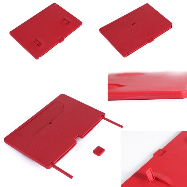 12 Inch Pull-Out Mobile Phone Screen Magnifier 3D Desktop Stand, Style:HD Model(Red)