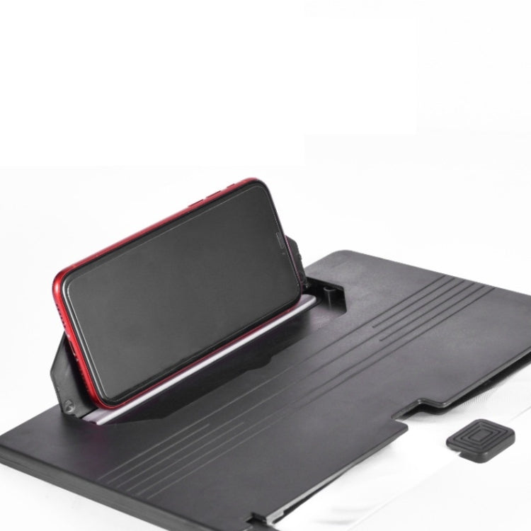 12 Inch Pull-Out Mobile Phone Screen Magnifier 3D Desktop Stand, Style:HD Model(Red)