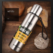 Outdoor Thermos Portable Large Capacity Insulated Cup, Capacity:1500ml(Silver)