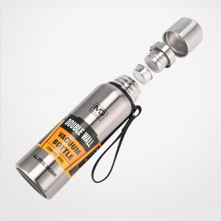 Outdoor Thermos Portable Large Capacity Insulated Cup, Capacity:1500ml(Silver)