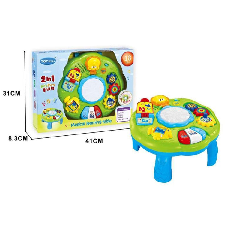 Multi-function Lighting Hand Drums Children Electric Music Toys(White)