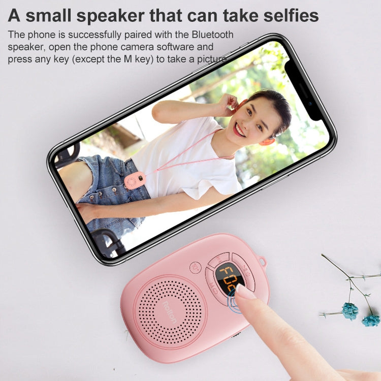 Rolton E200 Mobile Phone Wireless Bluetooth Speaker Mini Portable Outdoor Small Audio Subwoofer Speaker(Pink)