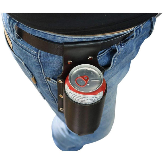Outdoor Hanging Waist Cans Beverage Beer Bottle Holster(Black)