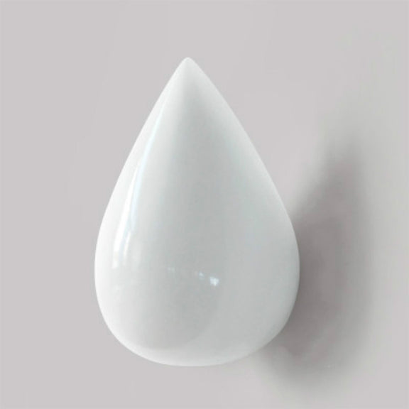 Creative Water Droplets Wall Hooks Home Decoration Resin Mural 3D Coat Hook Single Hooks Wall Hanger, Size:Small Size(White)
