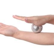 1 Pair Magnetic Massage Ball Relax Muscle Finger Plantar Pressure Massage Stab Ball, Size:4.7cm(Silver)
