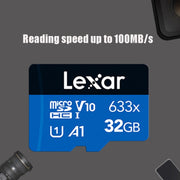 Lexar 633x 32GB High-speed Mobile Phone Memory TF Card Driving Recorder Memory Card