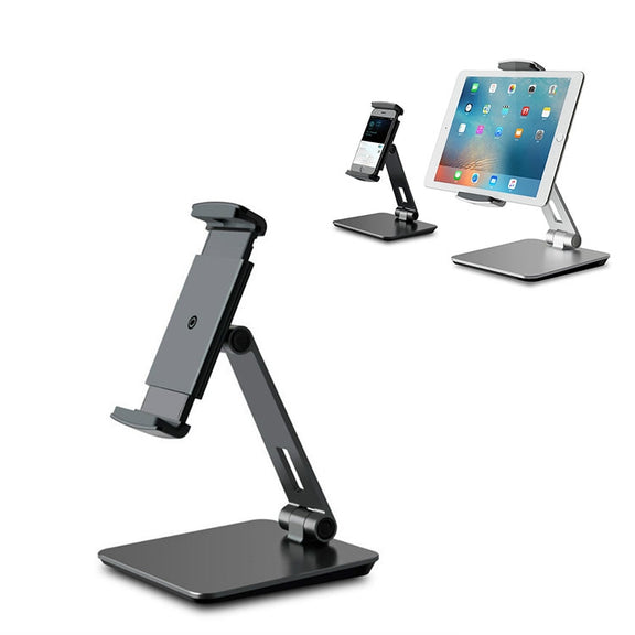 AP-7X Universal Aluminum Stand Desk Mount Holder for 4.7-9.7 inch Phone & Tablet PC(Silver Gray)