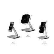 AP-7X Universal Aluminum Stand Desk Mount Holder for 4.7-9.7 inch Phone & Tablet PC(Silver Gray)