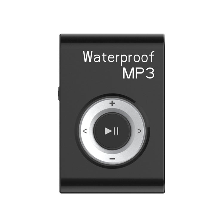 C26 IPX8 Water-resistant Swimming Diving Sports MP3 Music Player with Clip & Earphone, Support FM, Memory:8GB(Black)