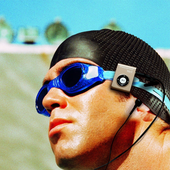 C26 IPX8 Water-resistant Swimming Diving Sports MP3 Music Player with Clip & Earphone, Support FM, Memory:8GB(Black)