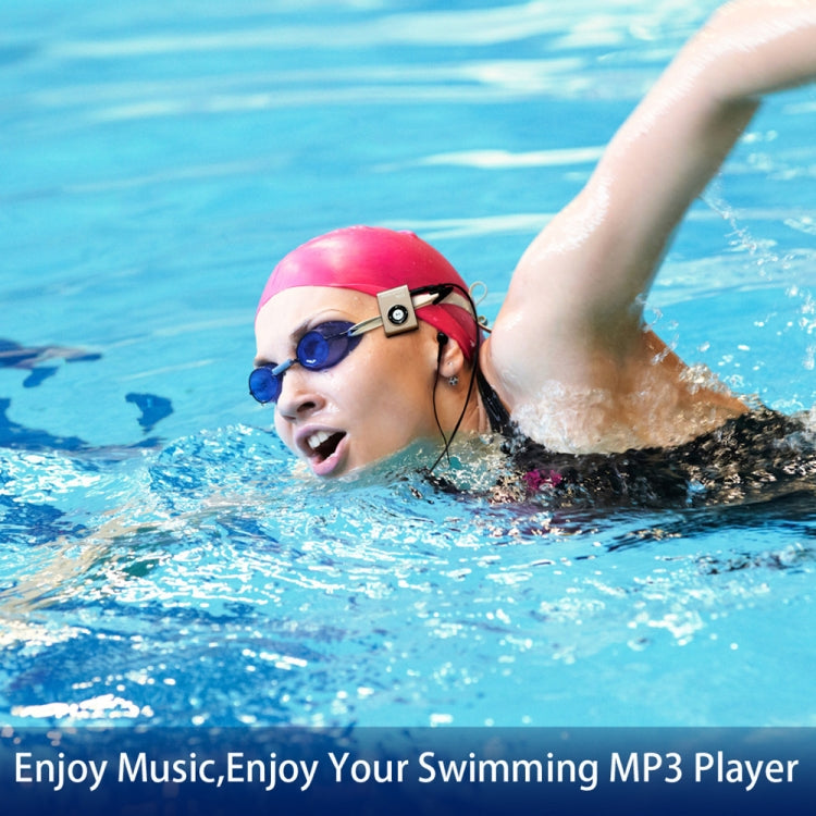 C26 IPX8 Water-resistant Swimming Diving Sports MP3 Music Player with Clip & Earphone, Support FM, Memory:8GB(Black)