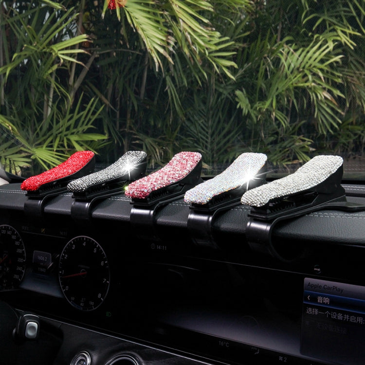 Diamond Car Phone Holder 360 Degree Rotating Creative Car Dashboard Mobile Holders(Pink Color Mixing)