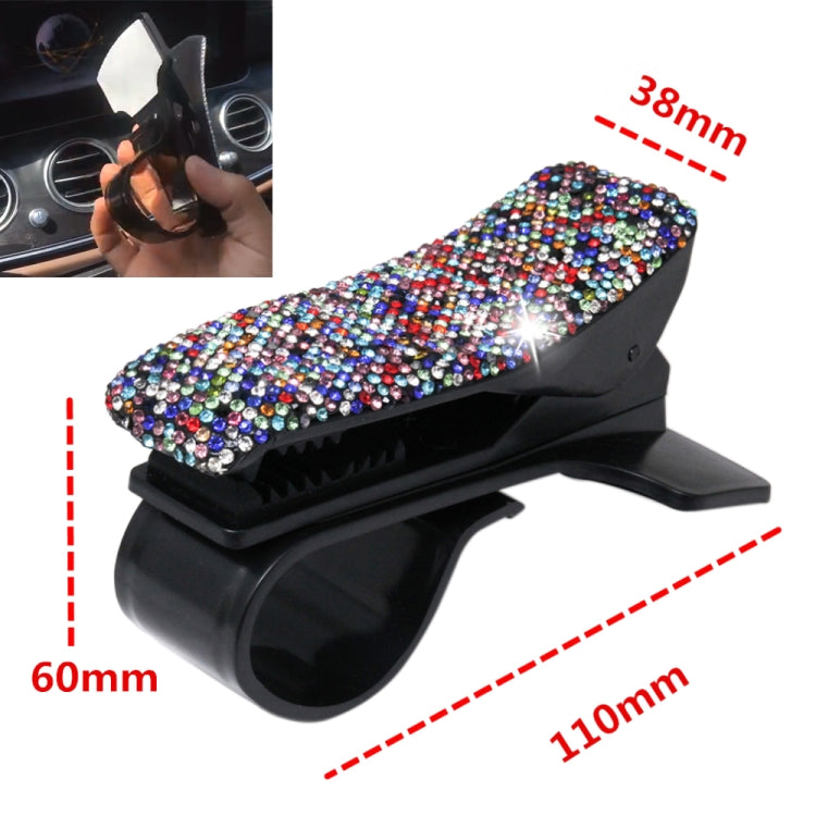 Diamond Car Phone Holder 360 Degree Rotating Creative Car Dashboard Mobile Holders(Black Color Mixing)