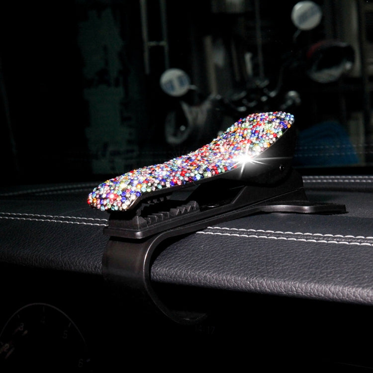 Diamond Car Phone Holder 360 Degree Rotating Creative Car Dashboard Mobile Holders(Black Color Mixing)