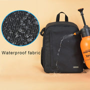 CADeN Shoulder Digital Camera Bag Outdoor Nylon Photography Backpack(Black Small Bag)