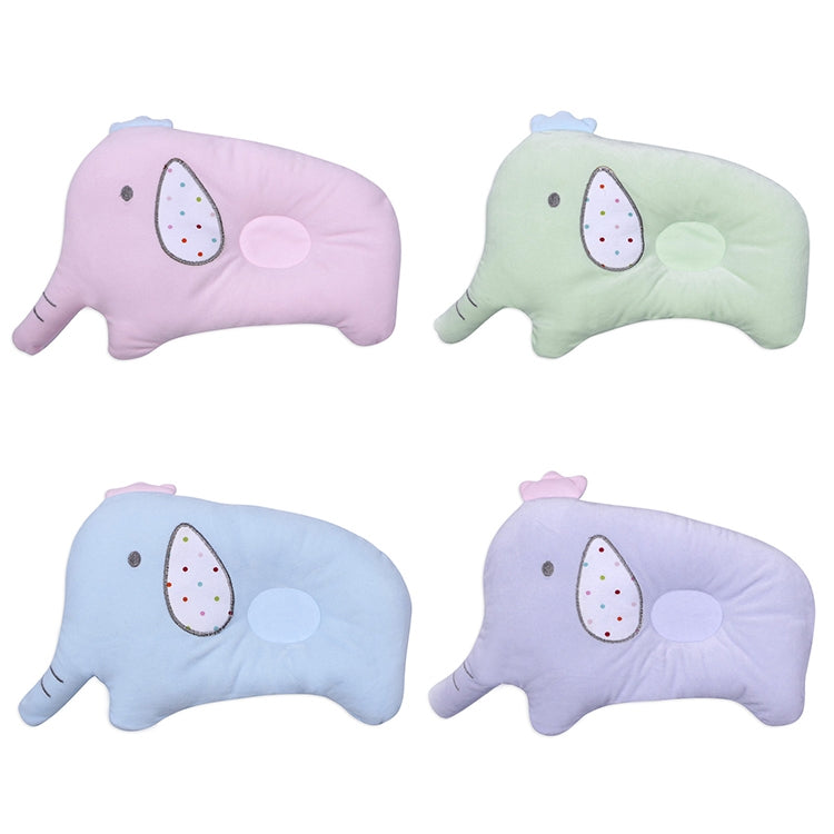 Baby Breathable Elephant Neck Cervical Pillow Anti-head Correction Head Shape Pillow(Blue)